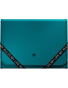 Carpeta fuelle fº polipropileno my rules 13 departamentos verde oscuro